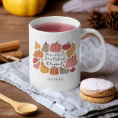 Tasse 2 Couleurs Cher Citrouille Automne Automne Personnalisé