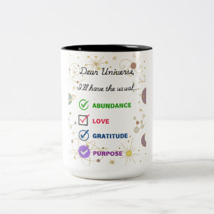 Tasse 2 Couleurs Cher Mug-Je vais avoir l'habituel