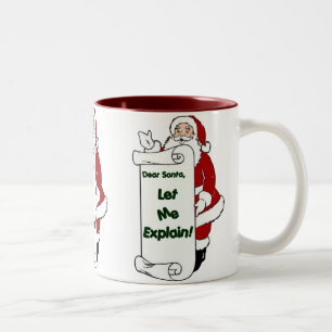 Tasse 2 Couleurs Cher Père Noël, Laissez-moi vous expliquer