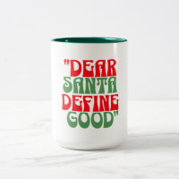 Cher Père Noël Rouge et Vert Super Police rétro