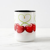 Tasse 2 Couleurs Cherry Heart (Centre)