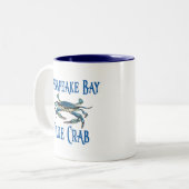 Tasse 2 Couleurs Chesapeake Bay Crabe Bleu Musique (Devant gauche)
