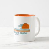 Tasse 2 Couleurs Chesapeake Beach Maryland Sun Palm Trees (Devant droit)