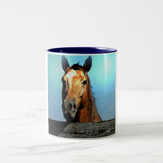 Tasse 2 Couleurs Cheval (Centre)
