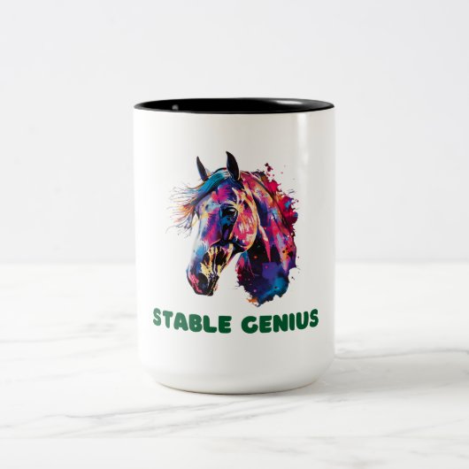 Tasse 2 Couleurs Cheval (Centre)
