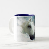 Tasse 2 Couleurs Cheval arabe (Devant gauche)