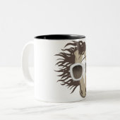 Tasse 2 Couleurs Cheval beau (lunettes de soleil) (Devant gauche)