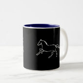 Tasse 2 Couleurs Cheval blanc (Devant droit)
