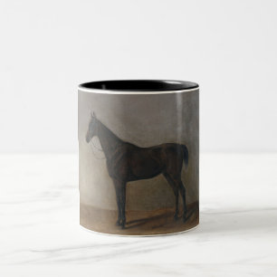 Tasse 2 Couleurs Cheval Brown en dorage foncé (Art animal Vintage)