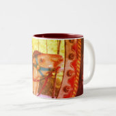 Tasse 2 Couleurs Cheval Carrousel En Miroir (Devant droit)