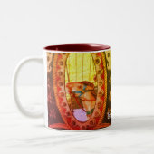 Tasse 2 Couleurs Cheval Carrousel En Miroir Personnalisé (Gauche)