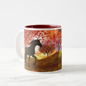 Tasse 2 Couleurs Cheval d'automne (Devant gauche)
