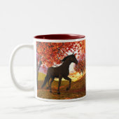 Tasse 2 Couleurs Cheval d'automne (Gauche)