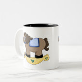 Tasse 2 Couleurs Cheval de basculage de jouet (Devant gauche)
