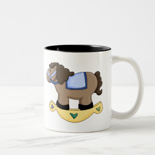 Tasse 2 Couleurs Cheval de basculage de jouet (Droit)