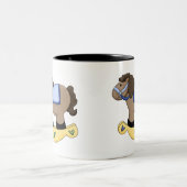 Tasse 2 Couleurs Cheval de basculage de jouet (Centre)