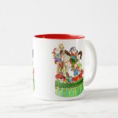 Tasse 2 Couleurs Cheval de basculage d'elfes (Devant droit)