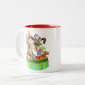 Tasse 2 Couleurs Cheval de basculage d'elfes (Devant gauche)