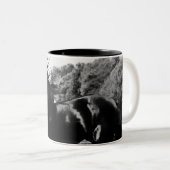 Tasse 2 Couleurs Cheval de beauté noire (Devant droit)