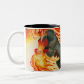 Tasse 2 Couleurs Cheval du feu de cauchemar (Gauche)