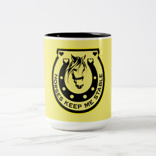 Tasse 2 Couleurs Cheval équestre