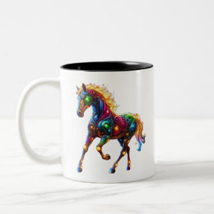 Tasse 2 Couleurs Cheval gracieux