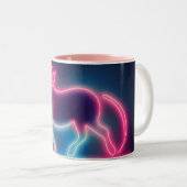 Tasse 2 Couleurs Cheval lumineux de luxe (Devant droit)