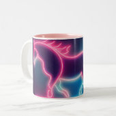 Tasse 2 Couleurs Cheval lumineux de luxe (Devant gauche)