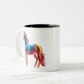 Tasse 2 Couleurs Cheval Majestic (Devant gauche)