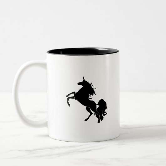 Tasse 2 Couleurs Cheval noir (Gauche)