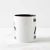 Tasse 2 Couleurs Cheval quart, 100% coeur - chasse Seat (Centre)