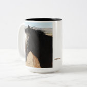 Tasse 2 Couleurs Cheval repéré par Appaloosa (Devant gauche)