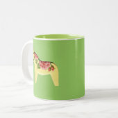 Tasse 2 Couleurs Cheval rose Dala (Devant gauche)