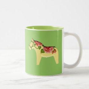 Tasse 2 Couleurs Cheval rose Dala
