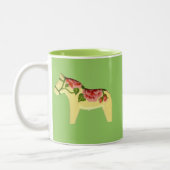 Tasse 2 Couleurs Cheval rose Dala (Gauche)