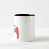 Tasse 2 Couleurs Cheval rouge de Dala de Scandinave (Centre)