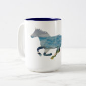 Tasse 2 Couleurs Cheval sauvage (Devant gauche)