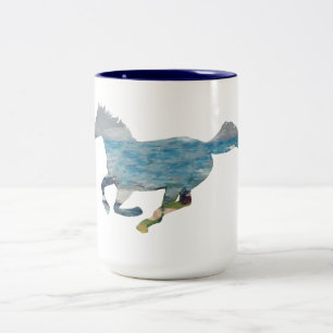 Tasse 2 Couleurs Cheval sauvage