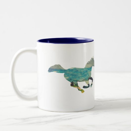 Tasse 2 Couleurs Cheval sauvage (Gauche)