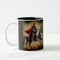 Chevalier médiéval à cheval