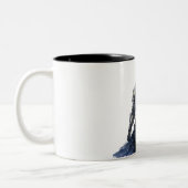 Tasse 2 Couleurs Chevalier médiéval avec Cap bleu (Gauche)