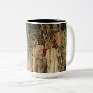 Tasse 2 Couleurs Chevaliers médiévaux de la Table Ronde
