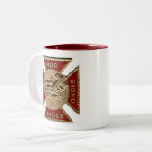TASSE 2 COULEURS CHEVALIERS TEMPLAR (Devant gauche)