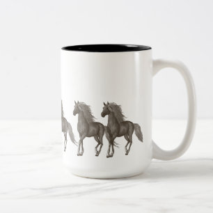 Tasse 2 Couleurs Chevaux