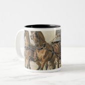 Tasse 2 Couleurs Chevaux anglais (Devant gauche)