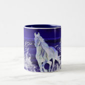Tasse 2 Couleurs Chevaux blancs (Centre)