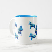 Tasse 2 Couleurs Chevaux Blue Dala (Devant gauche)