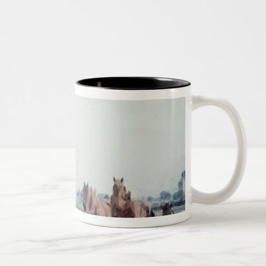 Tasse 2 Couleurs Chevaux de charrue (Droit)