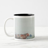 Tasse 2 Couleurs Chevaux de charrue (Gauche)