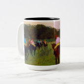 Tasse 2 Couleurs Chevaux de course Edgar Degas à Longchamp (Devant gauche)